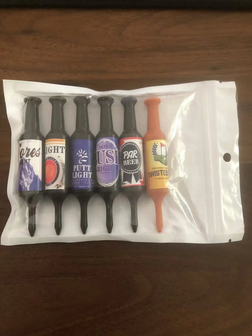 Beer Bottle Golf Tees - 6pk