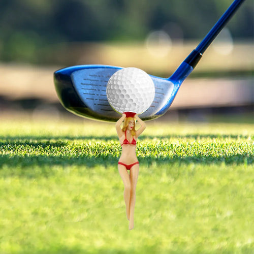 6PCS Bikini Girl Plastic Golf Tees