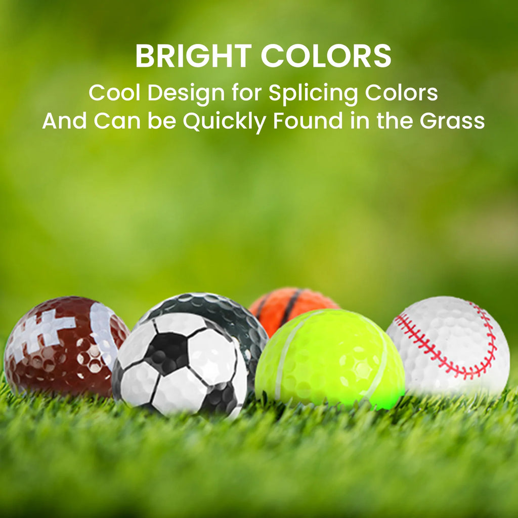 6 Pack Sports Golf Balls Gift Set